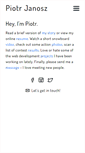 Mobile Screenshot of piotrjanosz.com