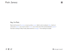 Tablet Screenshot of piotrjanosz.com